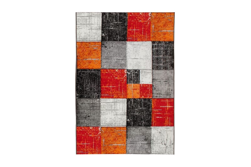 London Square Friezematte 200x290, Rød/Oransje