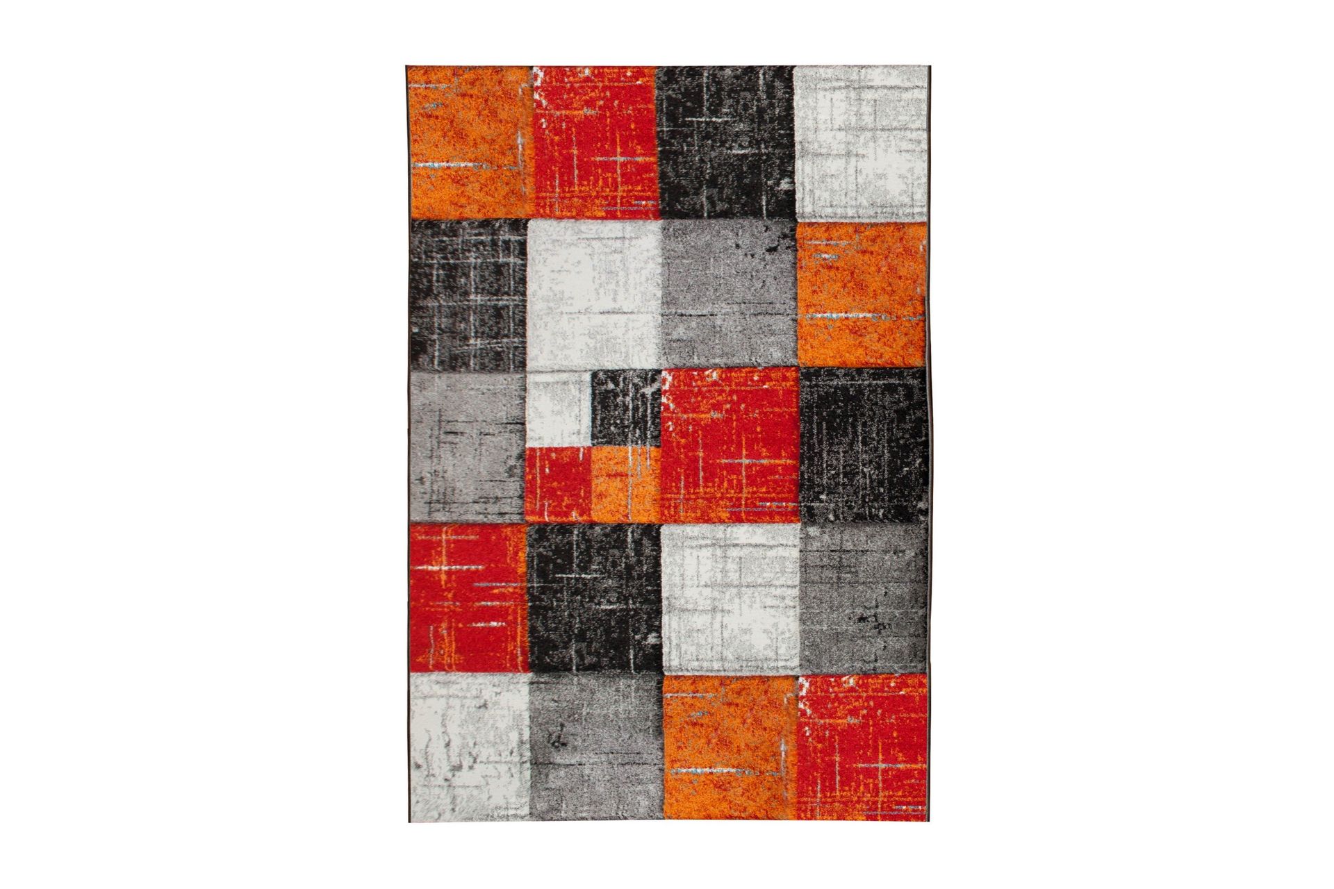 London Square Friezematte 240x340 - Rød/Oransje
