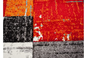 London Square Friezematte Rund 240 - Rød/Oransje - Tekstiler - Tepper & Matter - Moderne tepper - Wiltontepper