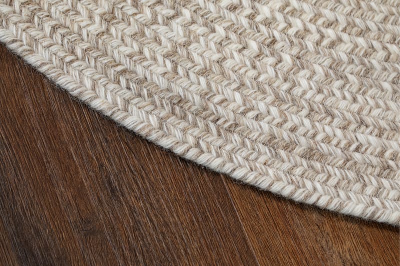 Lya Ullteppe Ø240 cm Rund - Beige - Tekstiler - Tepper & Matter - Moderne tepper - Ullteppe