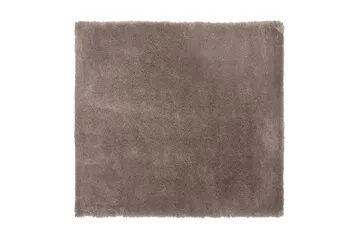 Lyme Matte Lång Lugg 200x200 cm - Lysebrun - Tekstiler - Tepper & Matter - Moderne tepper - Ryeteppe