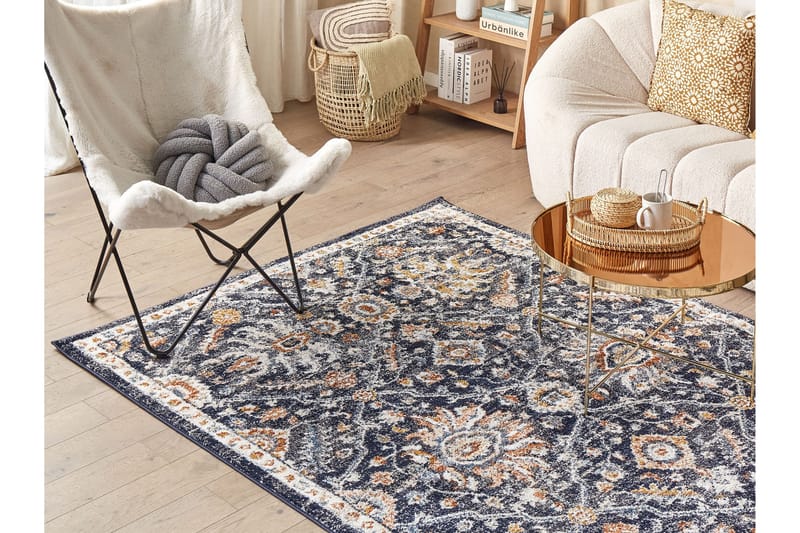 Malishka Ryeteppe 200x300 cm - Blå - Tekstiler - Tepper & Matter - Moderne tepper - Ryeteppe