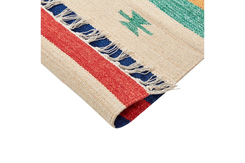 Margara Bomullsteppe 140x200 cm - Rød - Tekstiler - Tepper & Matter - Moderne tepper - Bomullstepper