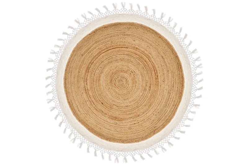 Marts Juteteppe 140 cm Rund, Beige