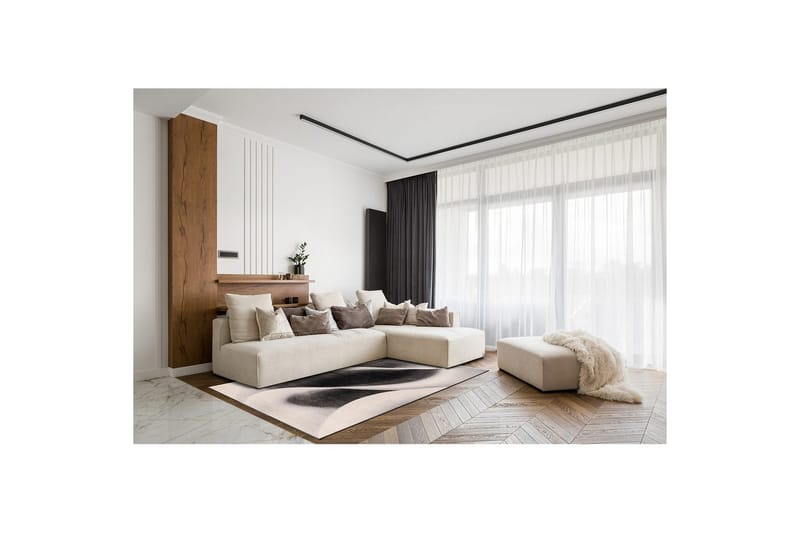 Maskinvevd teppe Brilliance Modern - 200x290 cm, Grå - Tekstiler - Tepper & Matter - Moderne tepper - Wiltontepper