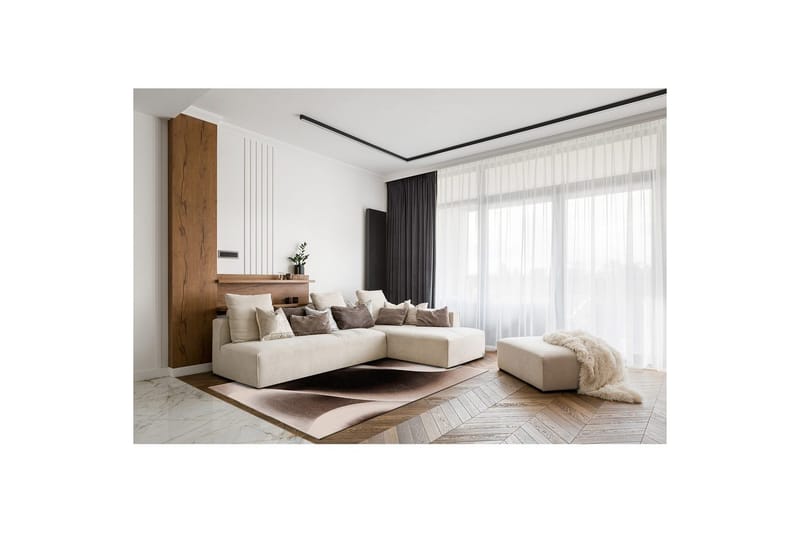 Maskinvevd teppe Brilliance Modern - 200x290 cm, Mokka - Tekstiler - Tepper & Matter - Moderne tepper - Wiltontepper