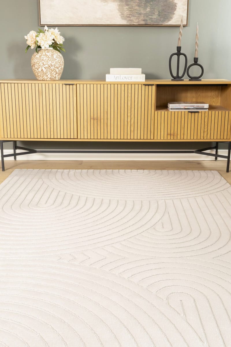 Maskinvevd teppe Cozy Zen 155x230 cm - Grå - Tekstiler - Tepper & Matter - Moderne tepper - Wiltontepper