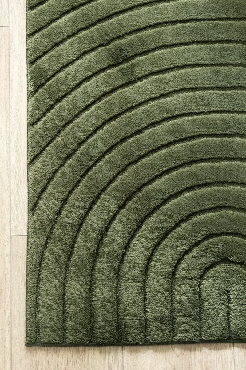 Maskinvevd teppe Cozy Zen 155x230 cm - Smaragdgrønn - Tekstiler - Tepper & Matter - Moderne tepper - Wiltontepper