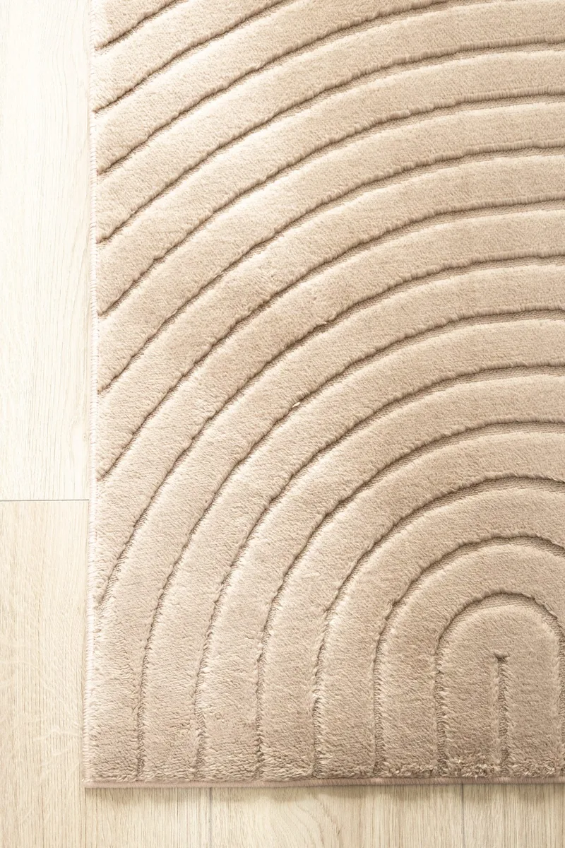Maskinvevd teppe Cozy Zen 155x230 cm - Taupe - Tekstiler - Tepper & Matter - Moderne tepper - Wiltontepper