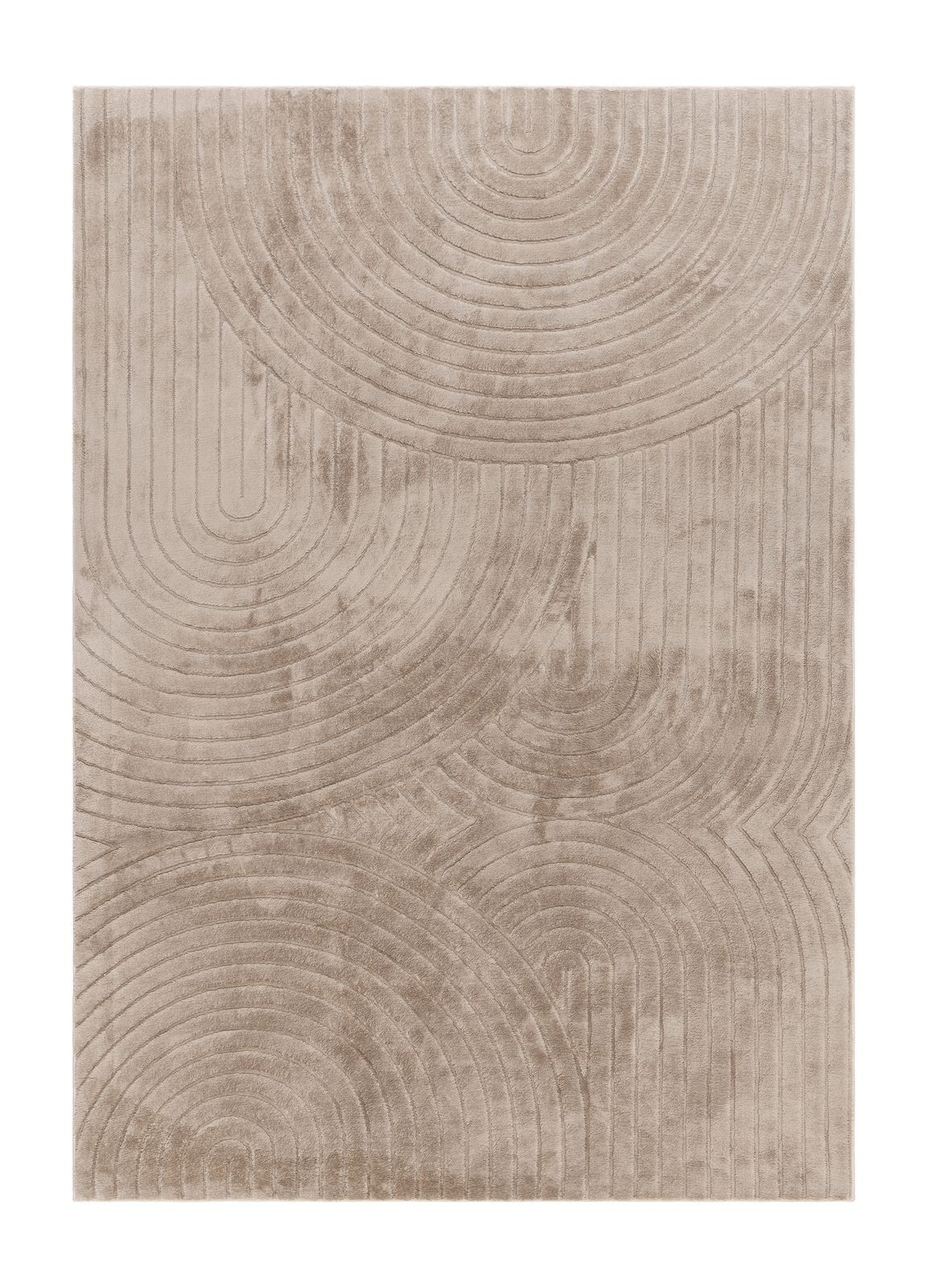 Maskinvevd teppe Cozy Zen 155x230 cm - Taupe