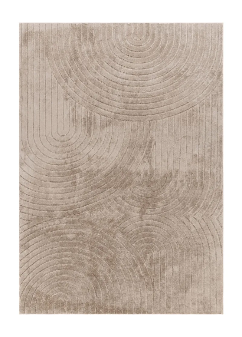 Maskinvevd teppe Cozy Zen 155x230 cm, Taupe