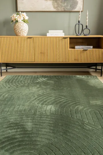 Maskinvevd teppe Cozy Zen 200x290 cm - Smaragdgrønn - Tekstiler - Tepper & Matter - Moderne tepper - Wiltontepper