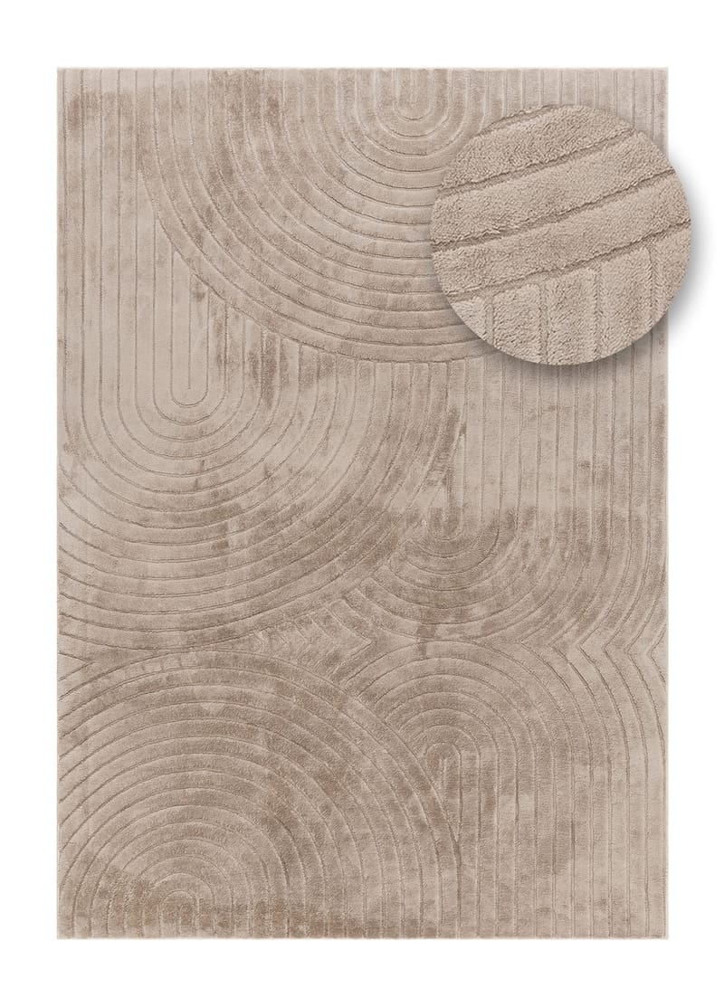 Maskinvevd teppe Cozy Zen 200x290 cm - Taupe - Tekstiler - Tepper & Matter - Moderne tepper - Wiltontepper