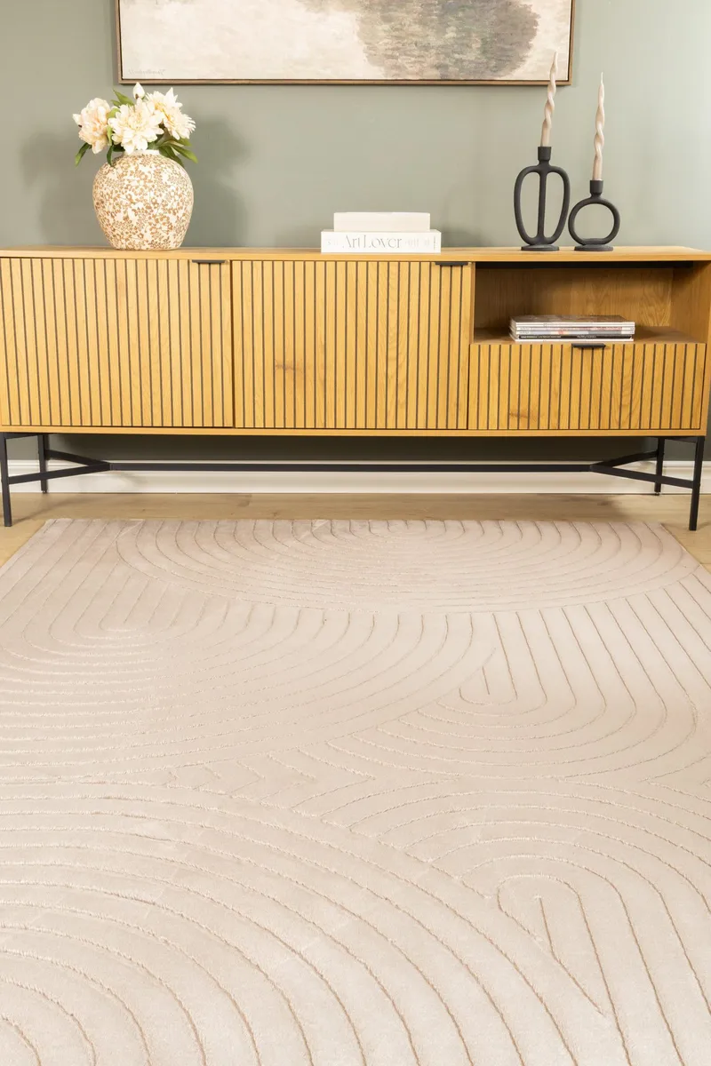 Maskinvevd teppe Cozy Zen 200x290 cm - Taupe - Tekstiler - Tepper & Matter - Moderne tepper - Wiltontepper