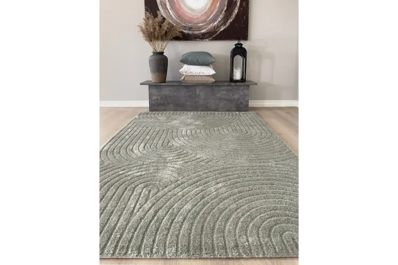 Maskinvevd teppe Genova Zen - 200x290 cm, Grønn - Tekstiler - Tepper & Matter - Moderne tepper - Wiltontepper