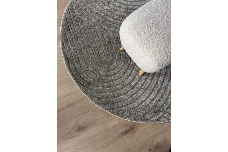 Maskinvevd teppe Genova Zen Rund - 200x200 cm, Grønn - Tekstiler - Tepper & Matter - Moderne tepper - Wiltontepper