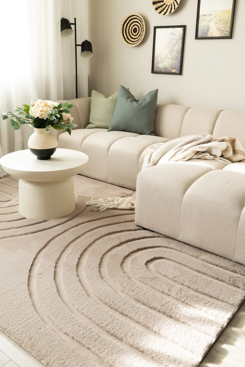 Maskinvevd teppe Heaven Art 240x340 cm - Taupe - Tekstiler - Tepper & Matter - Moderne tepper - Wiltontepper