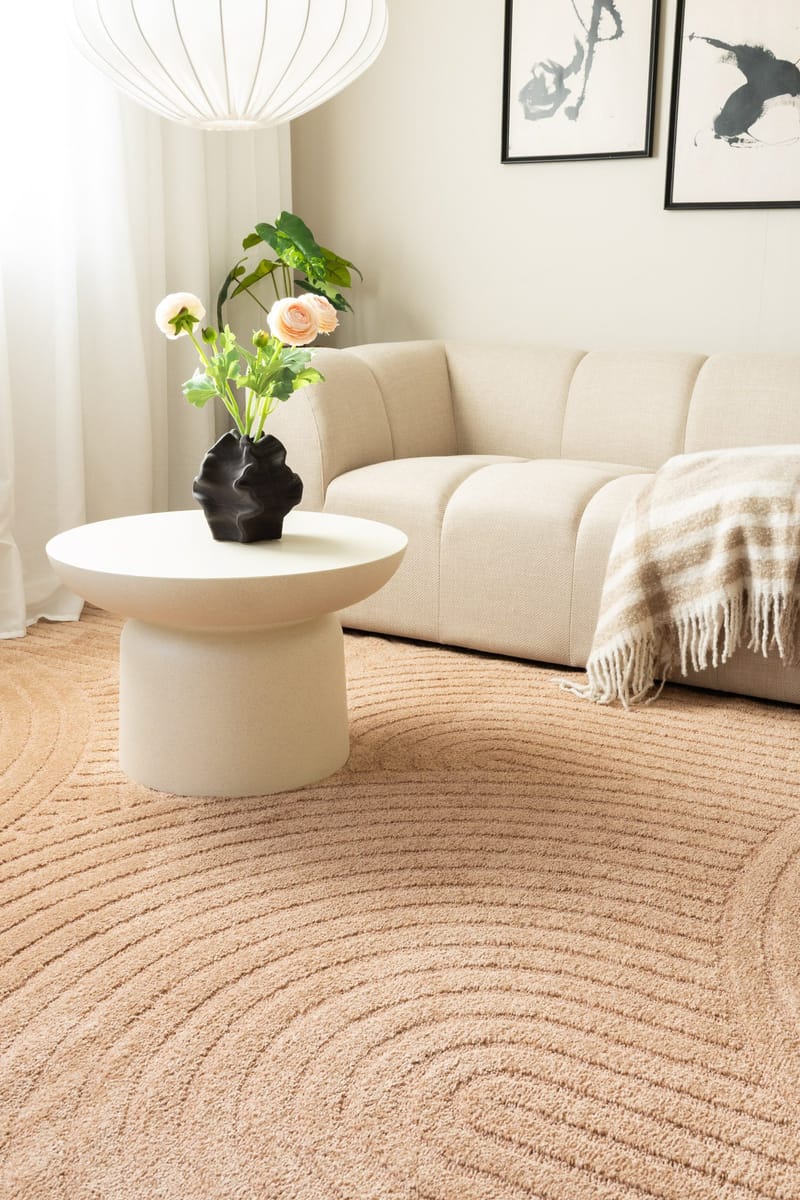 Maskinvevd teppe KM Home Genova Zen 280x380 cm Peach - Peach - Tekstiler - Tepper & Matter - Moderne tepper - Wiltontepper