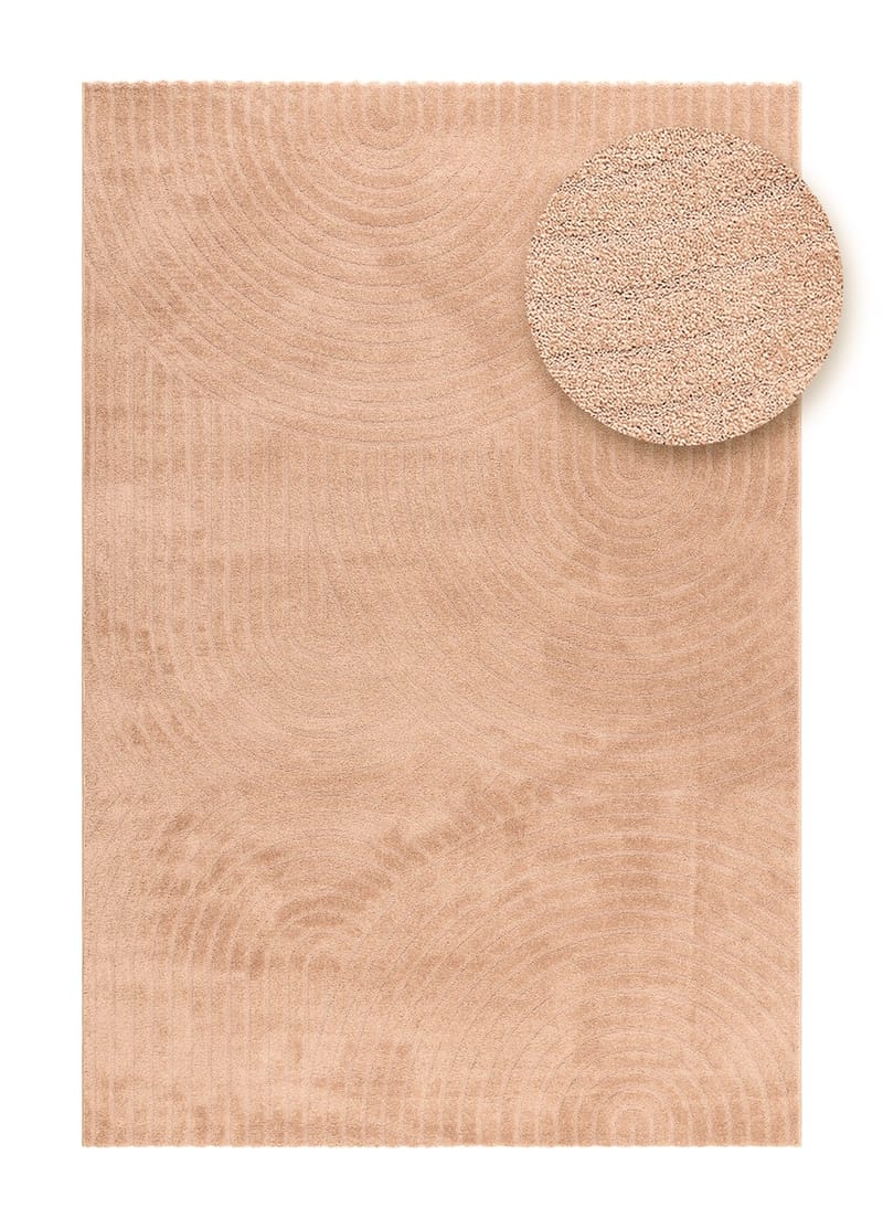 Maskinvevd teppe KM Home Genova Zen 280x380 cm Peach - Peach - Tekstiler - Tepper & Matter - Moderne tepper - Wiltontepper