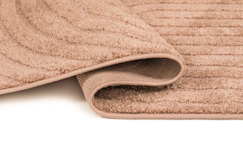 Maskinvevd teppe KM Home Genova Zen 80x250 cm Peach - Fersken - Tekstiler - Tepper & Matter - Moderne tepper - Wiltontepper
