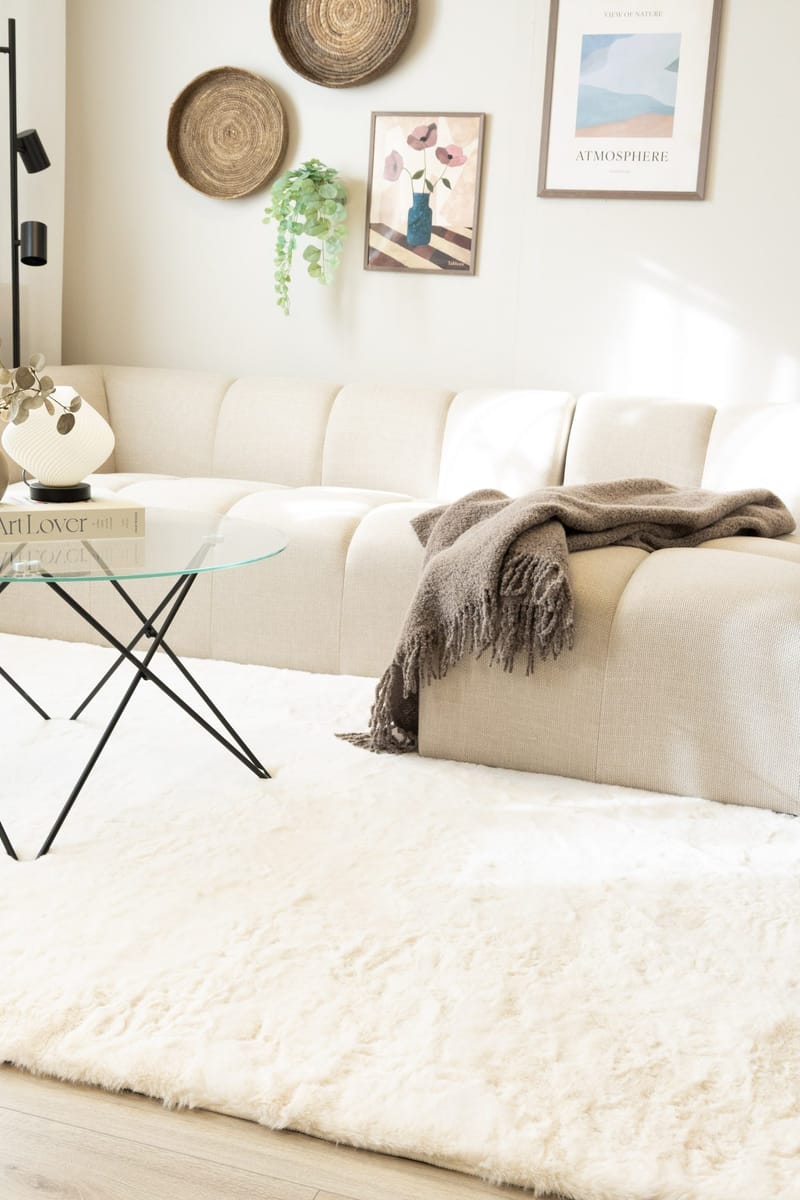 Maskinvevd teppe KM Home Heaven Deluxe 200x290 Creme - Krem - Tekstiler - Tepper & Matter - Moderne tepper - Wiltontepper