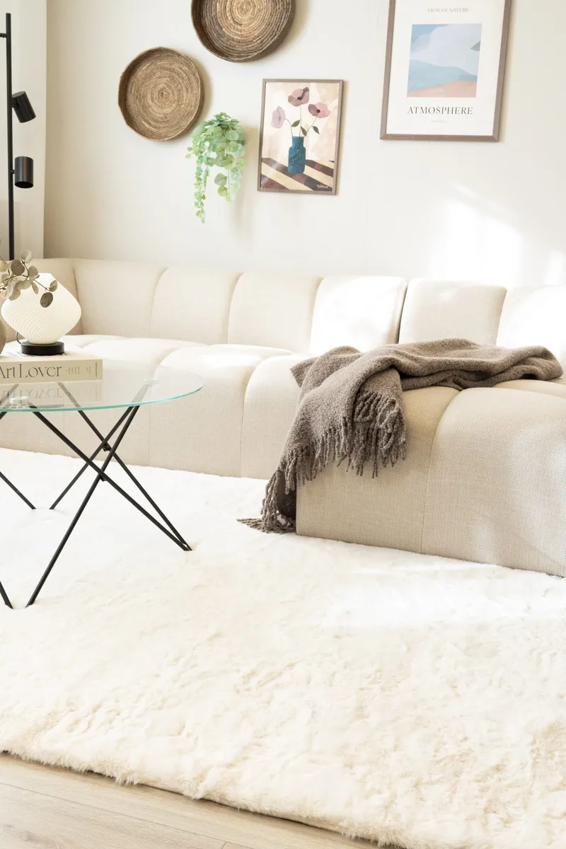Maskinvevd teppe KM Home Heaven Deluxe 230x330 Creme - krem - Tekstiler - Tepper & Matter - Moderne tepper - Ryeteppe