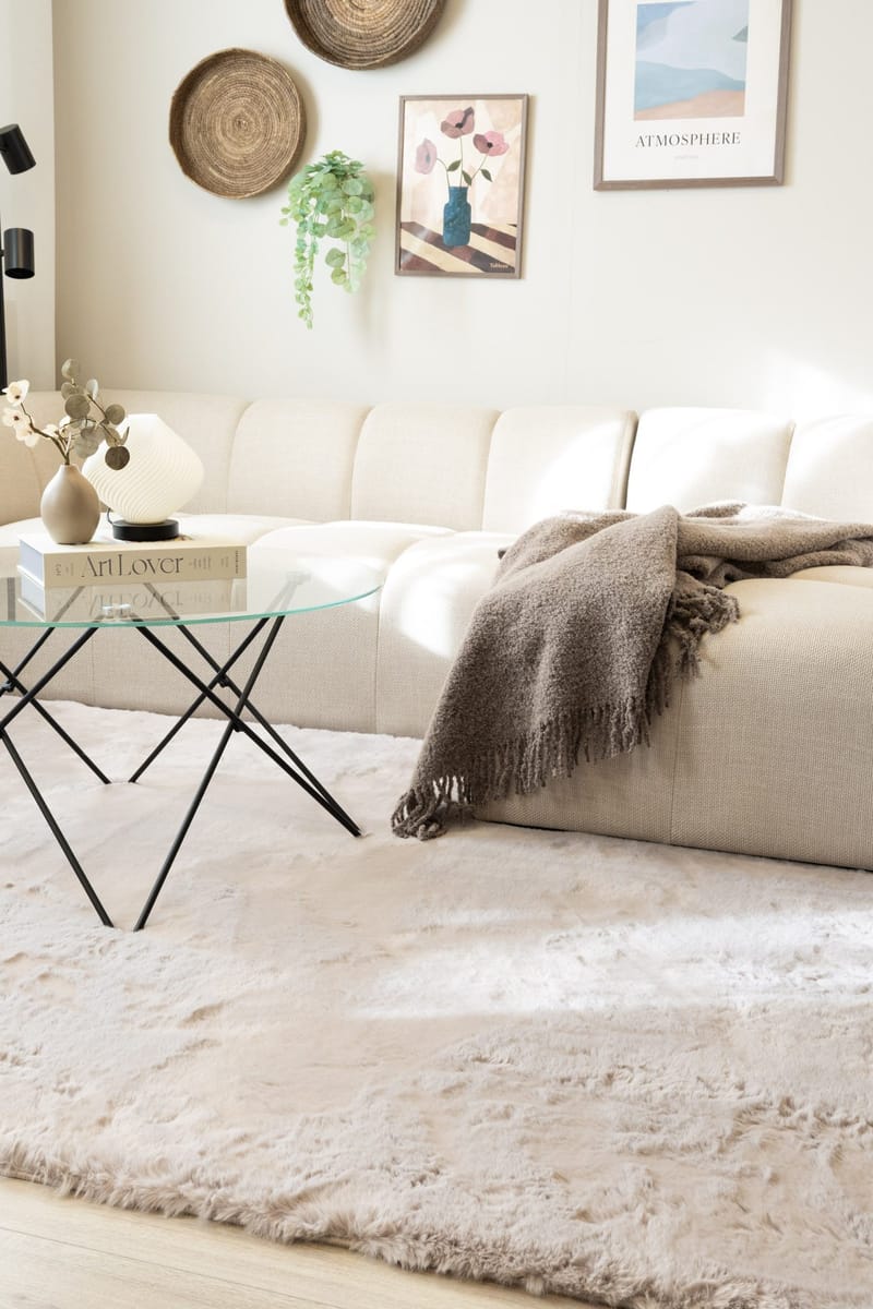 Maskinvevd teppe KM Home Heaven Deluxe 230x330 Greige - Greige - Tekstiler - Tepper & Matter - Moderne tepper - Wiltontepper