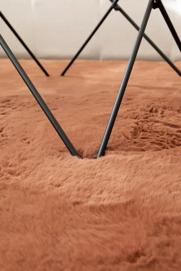 Maskinvevd teppe KM Home Heaven Deluxe KVADRAT 200x200 Rust - rust - Tekstiler - Tepper & Matter - Moderne tepper - Wiltontepper