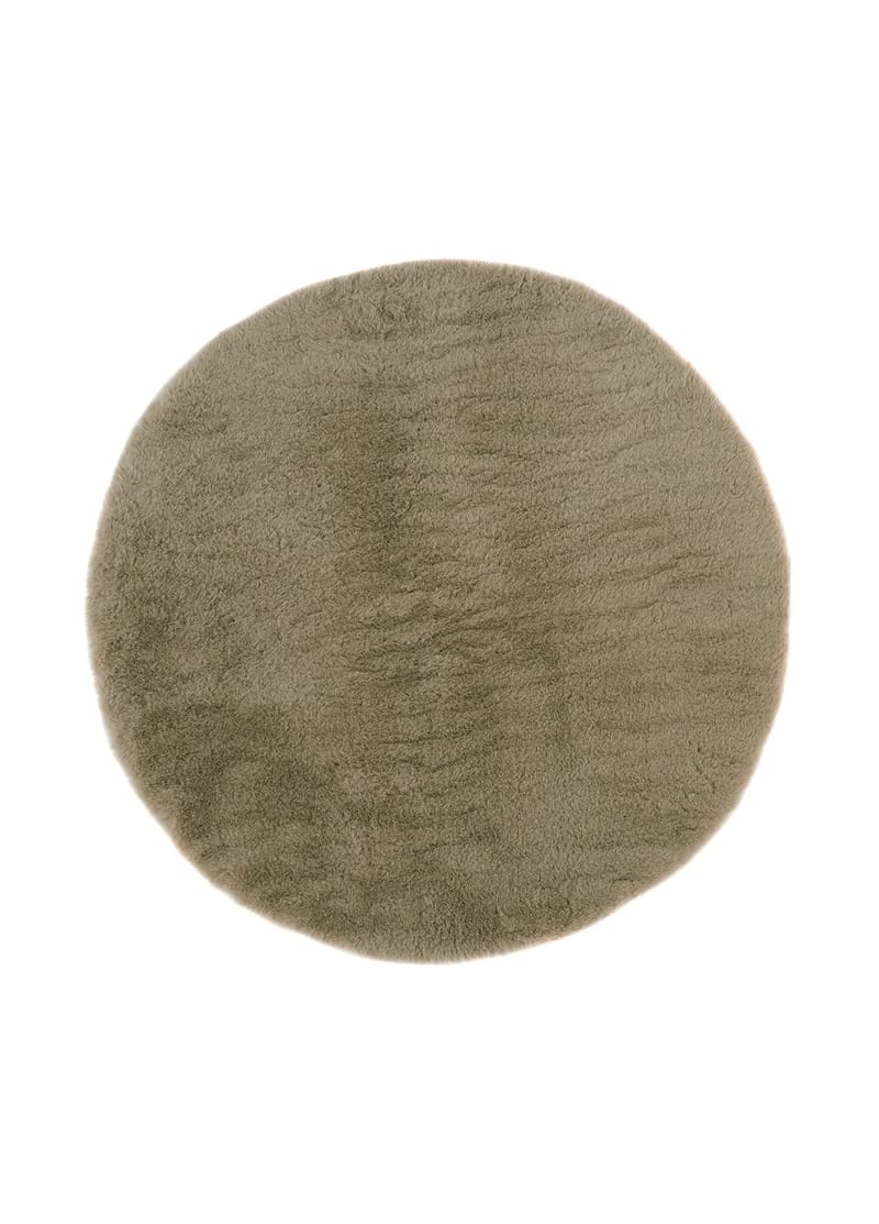 Maskinvevd teppe KM Home Heaven Deluxe RUND 160x160 Olivengrønn, Olivengrønn