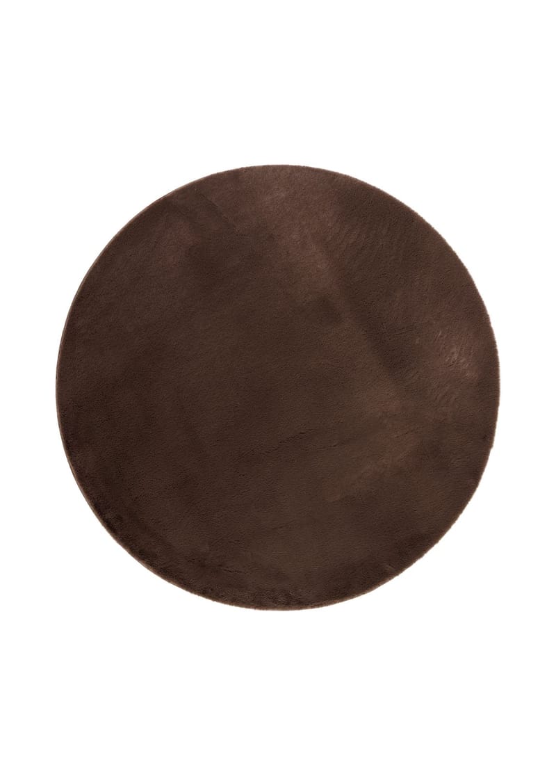 Maskinvevd teppe KM Home Heaven Deluxe RUND 200x200 Sjokolade, Sjokolade