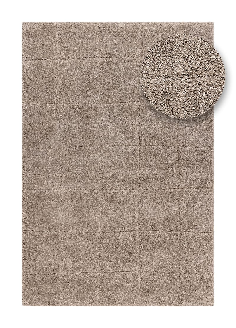 Maskinvevd teppe KM Home Montana Square 240x340 Greige - Greige - Tekstiler - Tepper & Matter - Moderne tepper - Wiltontepper