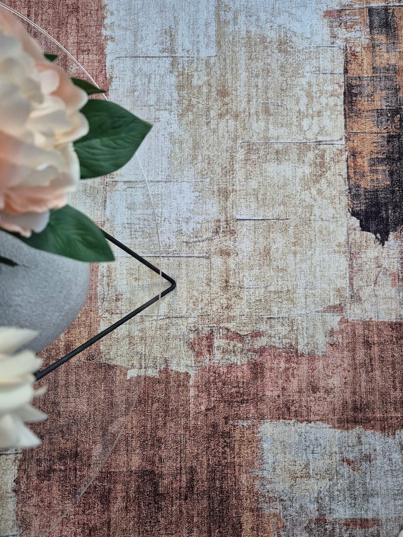 Maskinvevd teppe KM Home Nevada Vintage 160x230 cm Rust - Rust - Tekstiler - Tepper & Matter - Moderne tepper - Wiltontepper