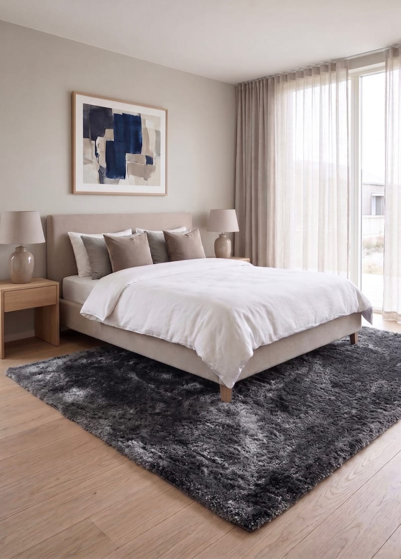 Maskinvevd teppe KM Home Novelle 160x230 Grafitt - Grafitt - Tekstiler - Tepper & Matter - Moderne tepper - Ryeteppe