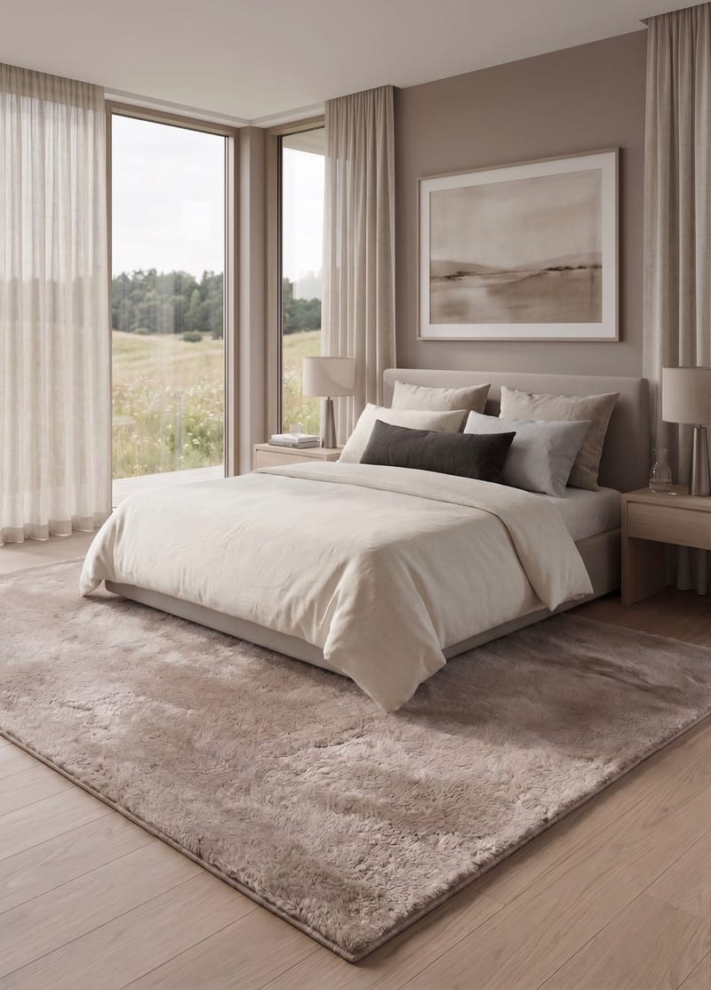 Maskinvevd teppe KM Home Novelle 160x230 Lin - Lin - Tekstiler - Tepper & Matter - Moderne tepper - Ryeteppe