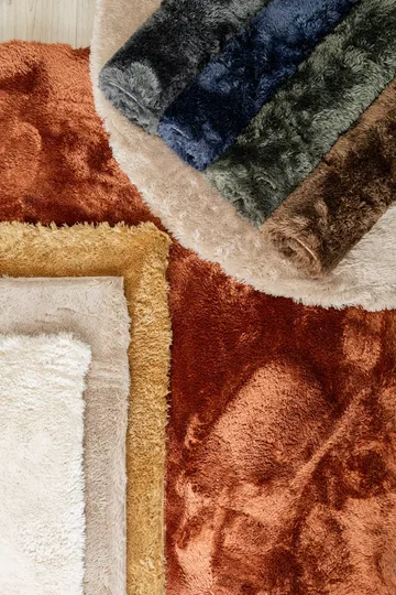 Maskinvevd teppe KM Home Novelle KVADRAT 200x200 Blå - Blå - Tekstiler - Tepper & Matter - Moderne tepper - Ryeteppe