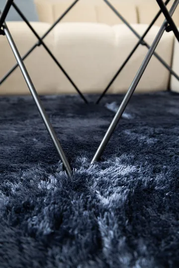 Maskinvevd teppe KM Home Novelle KVADRAT 200x200 Blå - Blå - Tekstiler - Tepper & Matter - Moderne tepper - Ryeteppe