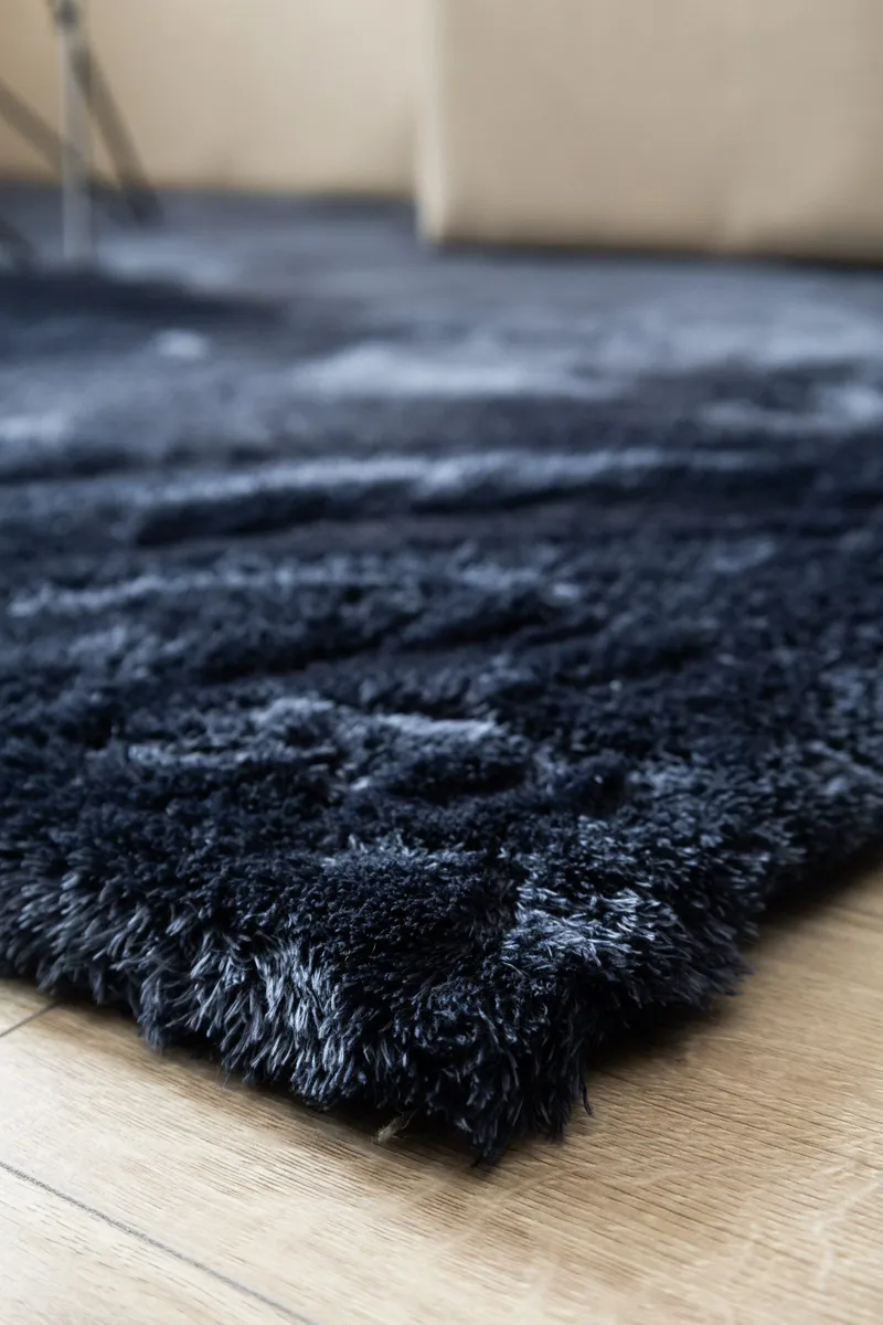 Maskinvevd teppe KM Home Novelle KVADRAT 200x200 Blå - Blå - Tekstiler - Tepper & Matter - Moderne tepper - Ryeteppe