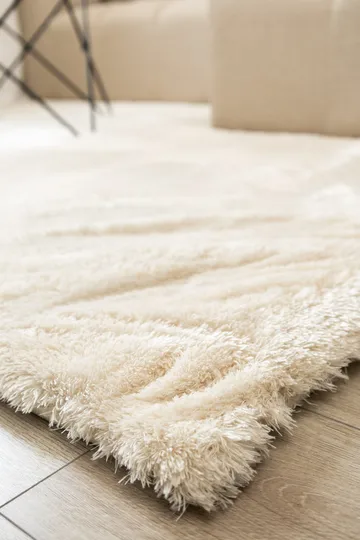 Maskinvevd teppe KM Home Novelle KVADRAT 200x200 Creme - Creme - Tekstiler - Tepper & Matter - Moderne tepper - Ryeteppe