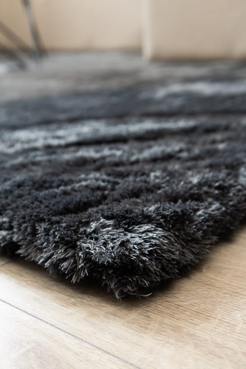 Maskinvevd teppe KM Home Novelle KVADRAT 200x200 Grafitt - Grafitt - Tekstiler - Tepper & Matter - Moderne tepper - Ryeteppe