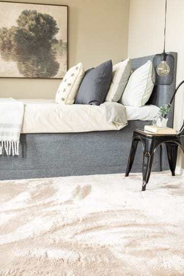 Maskinvevd teppe KM Home Novelle KVADRAT 200x200 Lin - Lin - Tekstiler - Tepper & Matter - Moderne tepper - Ryeteppe