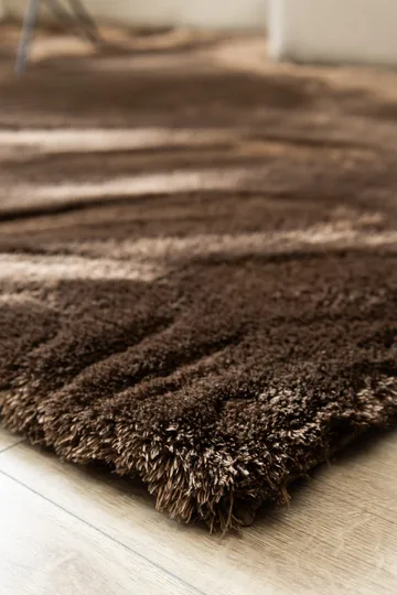 Maskinvevd teppe KM Home Novelle KVADRAT 200x200 Sjokolade - Sjokolade - Tekstiler - Tepper & Matter - Moderne tepper - Ryeteppe