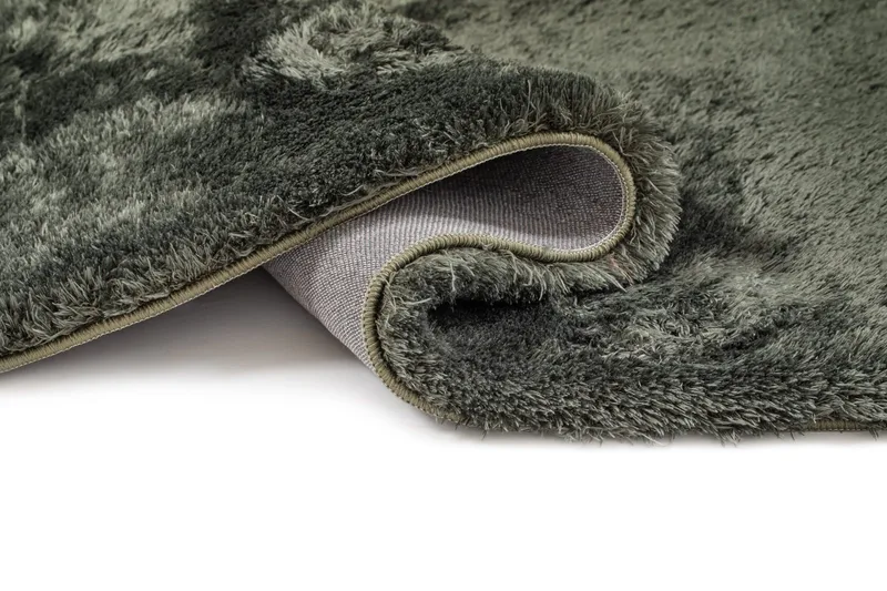 Maskinvevd teppe KM Home Novelle KVADRAT 240x240 Fløyelsgrønn - Fløyelsgrønn - Tekstiler - Tepper & Matter - Moderne tepper - Ryeteppe
