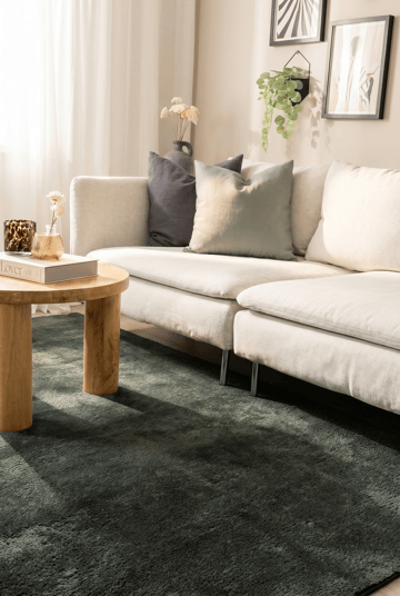 Maskinvevd teppe KM Home Tender 160x230 Smaragdgrønn - Smaragdgrønn - Tekstiler - Tepper & Matter - Moderne tepper - Wiltontepper