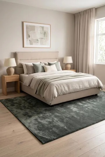Maskinvevd teppe KM Home Tender 200x290 Smaragdgrønn - Smaragdgrønn - Tekstiler - Tepper & Matter - Moderne tepper - Wiltontepper