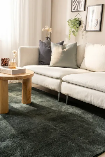Maskinvevd teppe KM Home Tender 200x290 Smaragdgrønn - Smaragdgrønn - Tekstiler - Tepper & Matter - Moderne tepper - Wiltontepper