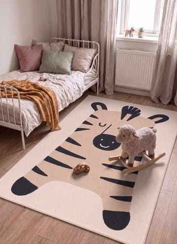 Maskinvevd teppe KM Home Play Zebra 140x200 Lin - Lin - Tekstiler - Tepper & Matter - Moderne tepper - Wiltontepper
