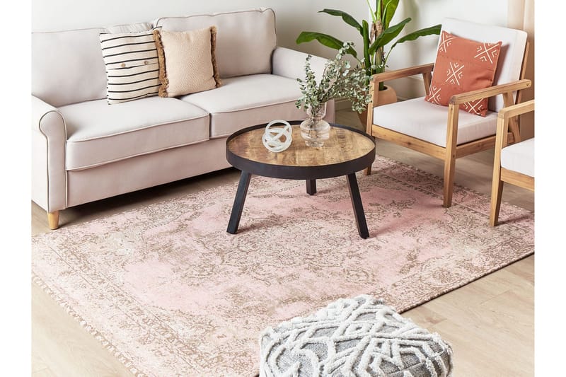 Matarim Ryeteppe 160x230 cm - Rosa - Tekstiler - Tepper & Matter - Moderne tepper - Ryeteppe