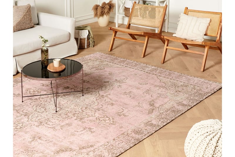 Matarim Ryeteppe 200x300 cm - Rosa - Tekstiler - Tepper & Matter - Moderne tepper - Ryeteppe