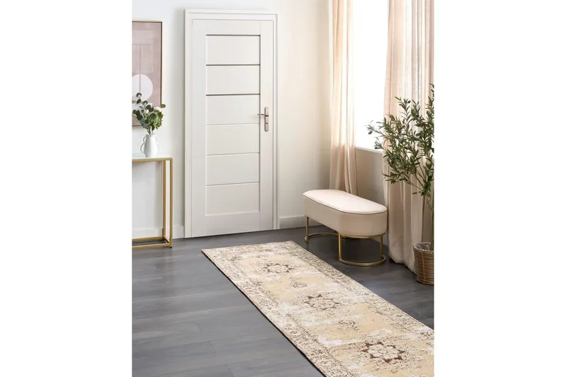 Matte Almus - Beige, brun, 80x300 cm - Tekstiler - Tepper & Matter - Moderne tepper - Gangmatter