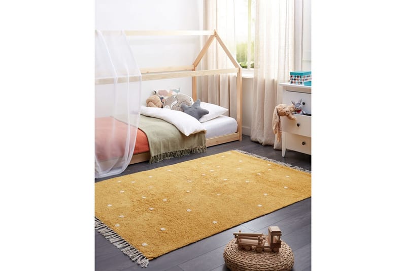 Matte Astaf - Gul - Tekstiler - Tepper & Matter - Moderne tepper - Bomullstepper